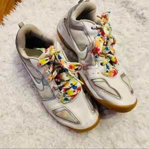 Nike Multicourt 7 Volleyball Shoes White Silver